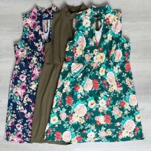 Jade Green Floral Aurora dress